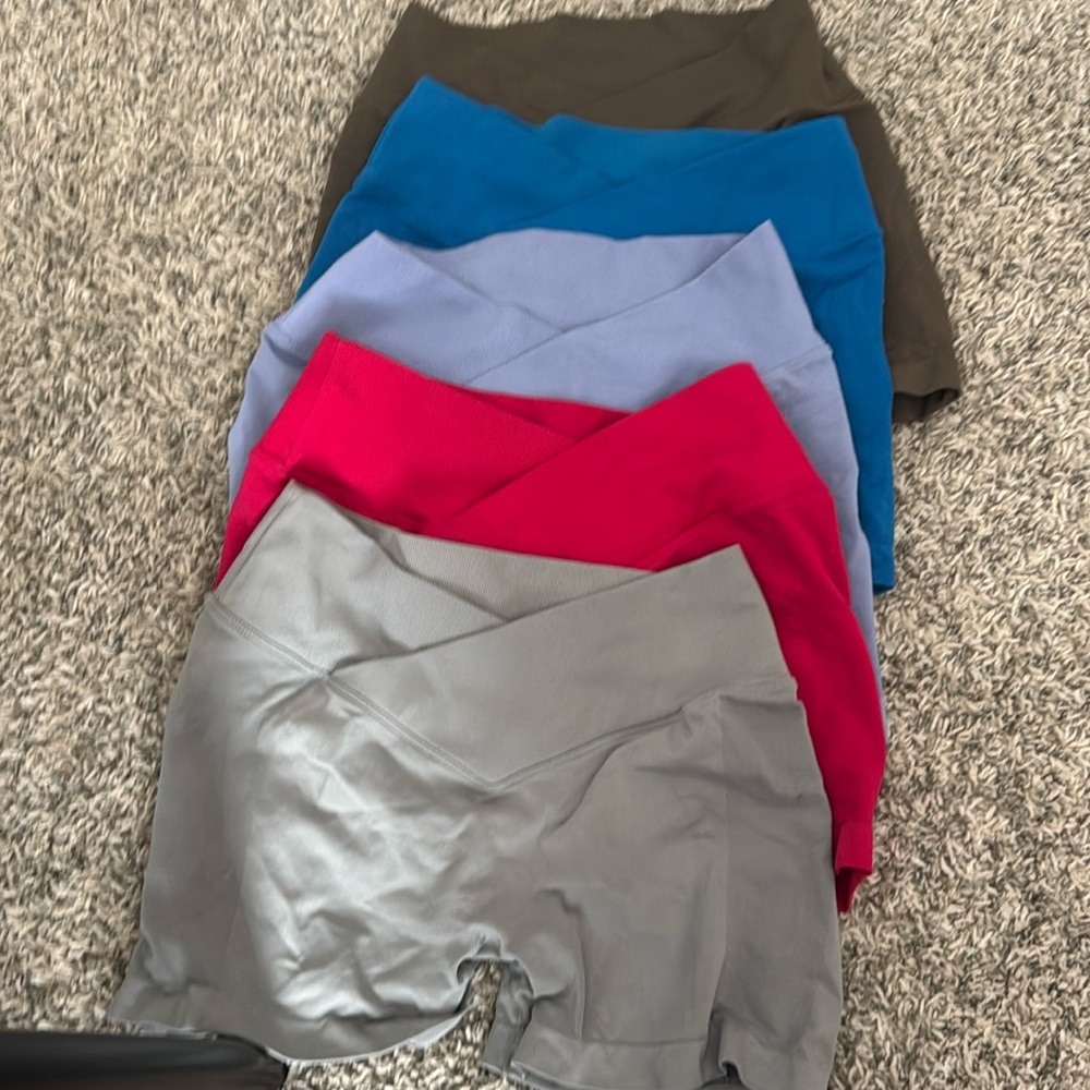 Yoereo gym shaping shorts. Bought for 25 each and selling for 65 for all
